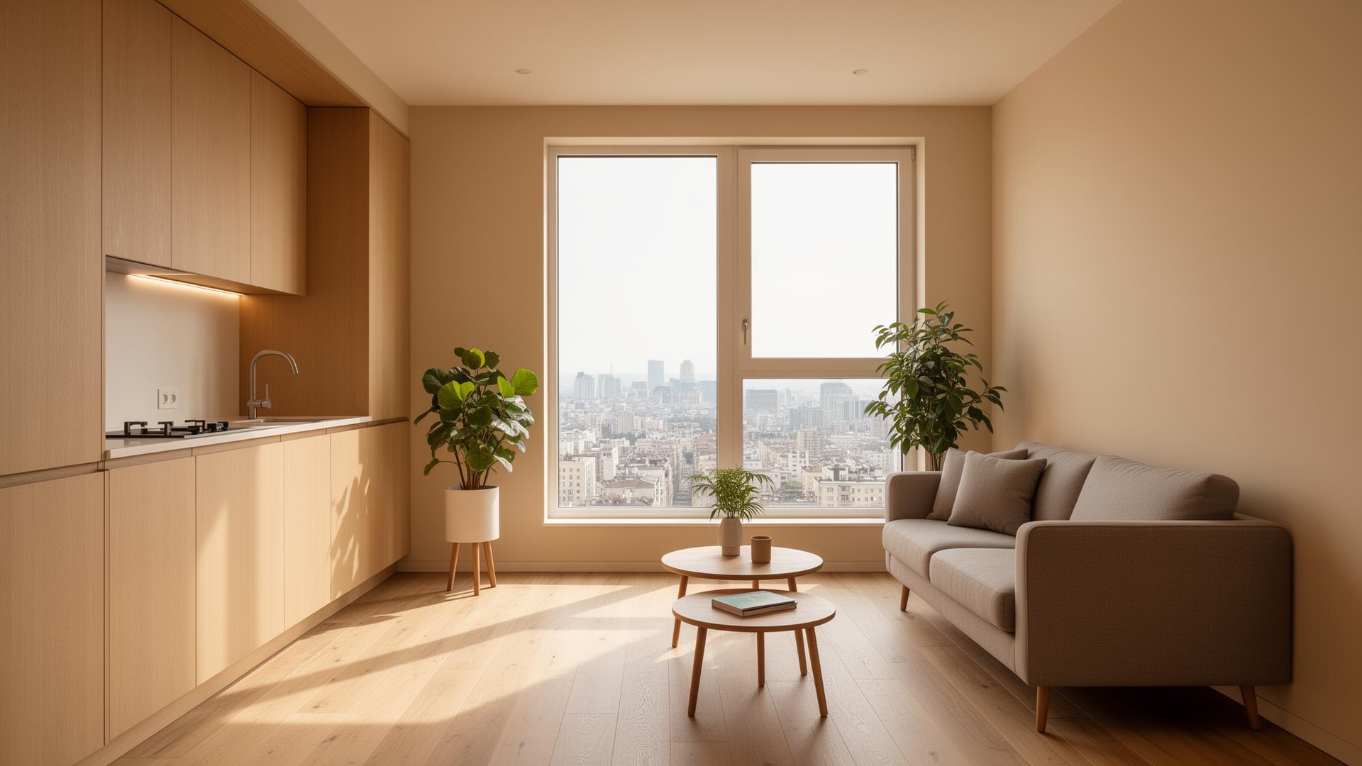 Interior decorado de apartamento Essência